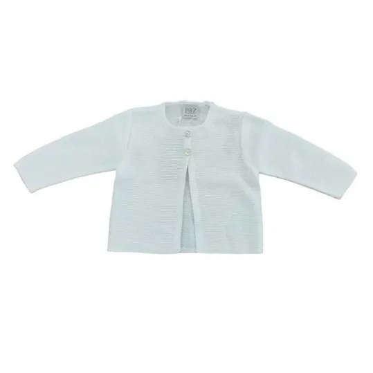 Chaqueta bebé Paz Rodriguez punto blanca