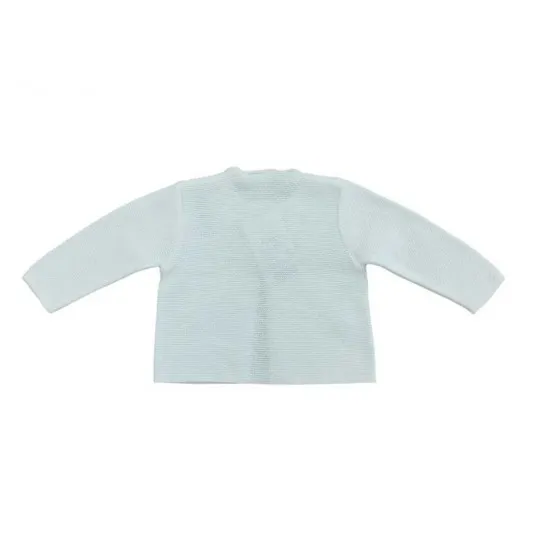 Chaqueta bebé Paz Rodriguez punto blanca