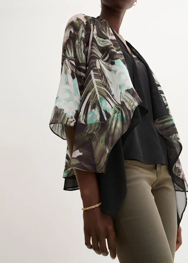 CHAQUETA CAMISERA OLIVA  NEGRO