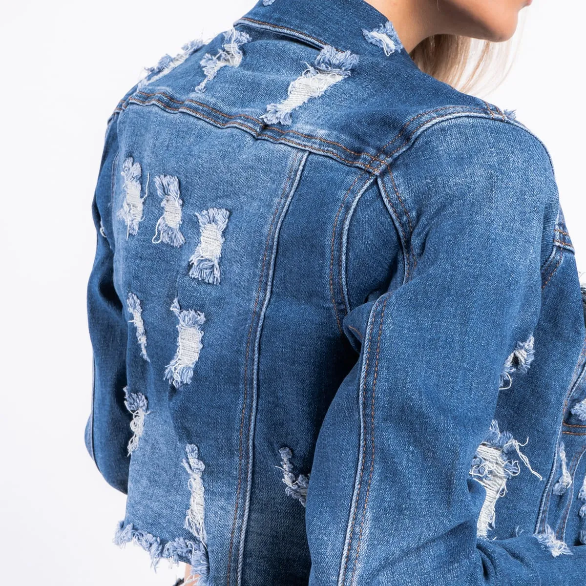 Chaqueta Corta Denim Slim Liang