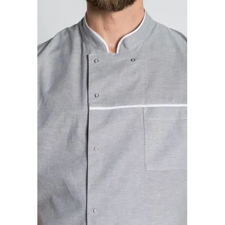 Chaqueta de caballero en manga corta gris