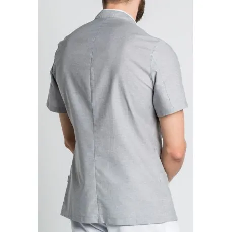 Chaqueta de caballero en manga corta gris