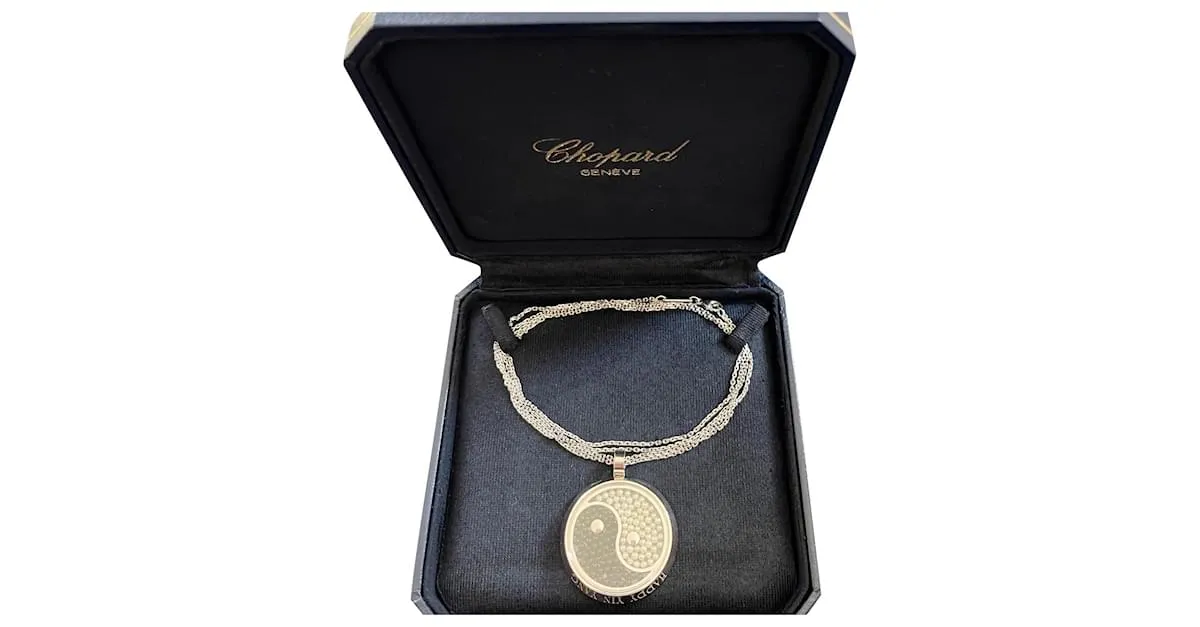 Chopard feliz yin yang Negro Blanco 