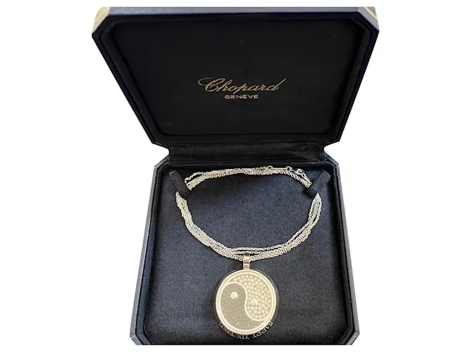 Chopard feliz yin yang Negro Blanco 