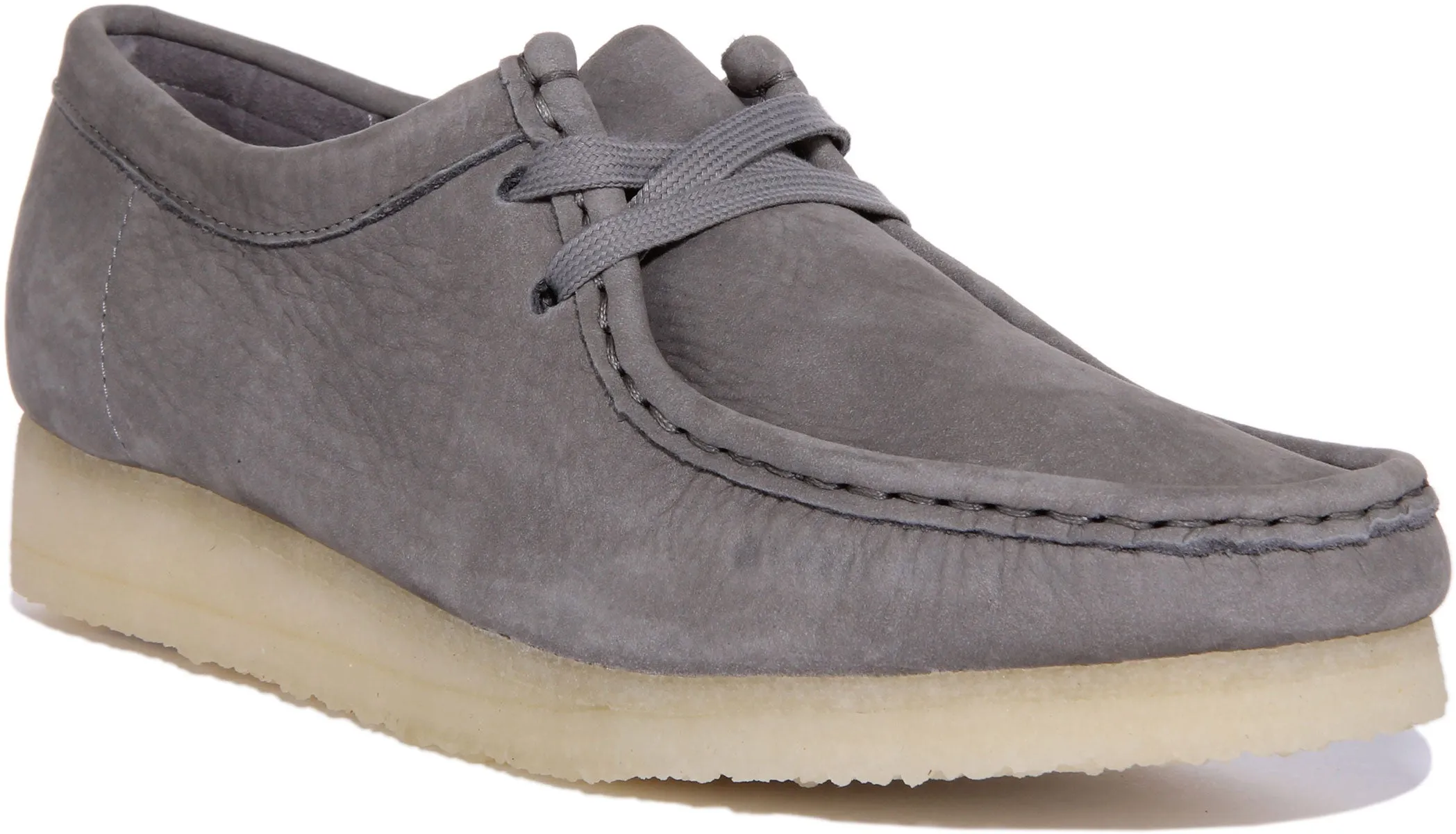 Clarks Originals Wallabee Zapatos con cordones de nobuk para mujer en gris