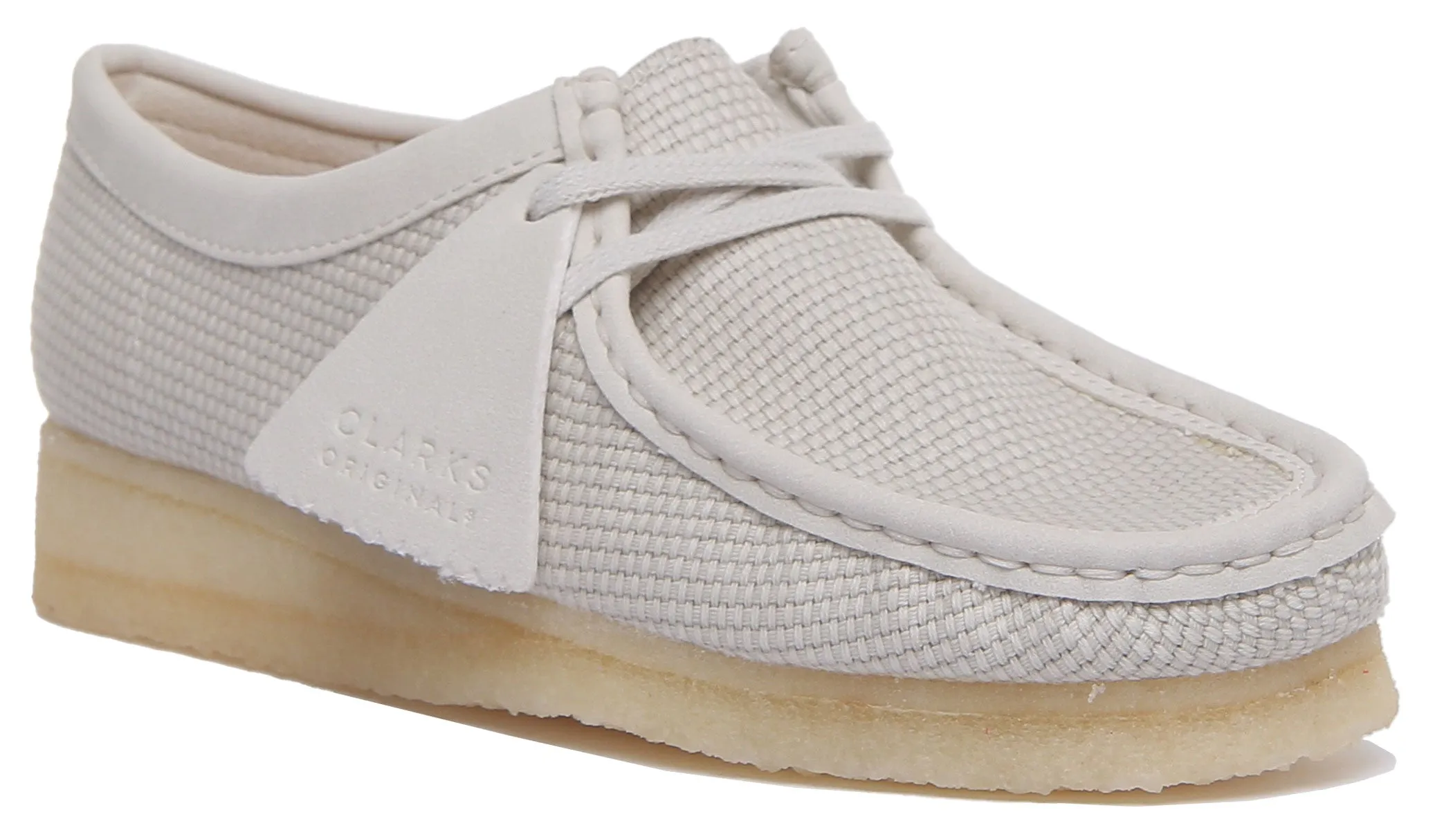 Clarks Originals Wallabee Zapatos con cordones de nobuk para mujer en gris
