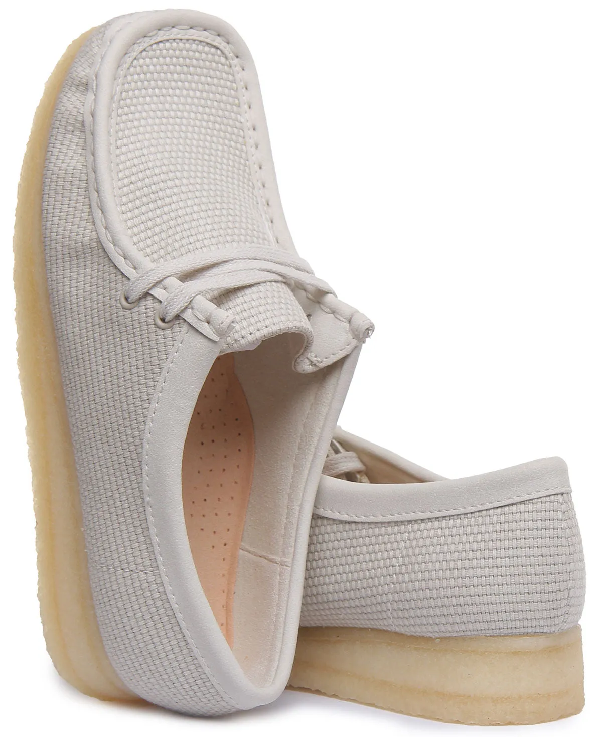 Clarks Originals Wallabee Zapatos con cordones de nobuk para mujer en gris