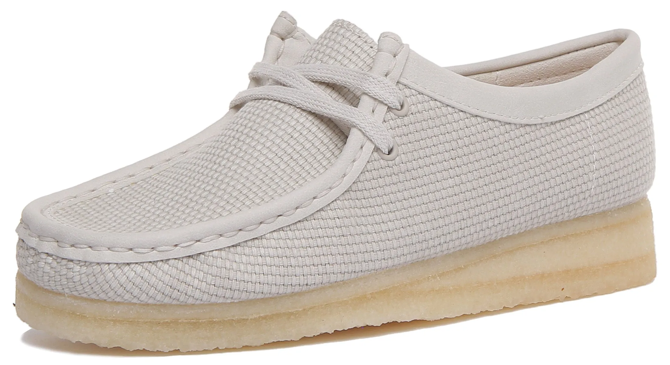 Clarks Originals Wallabee Zapatos con cordones de nobuk para mujer en gris