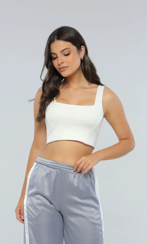 Crop Top Marfil