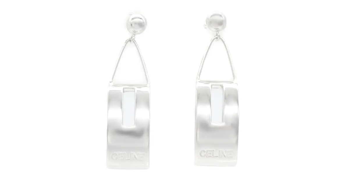 Céline Pendientes de platino Celine 