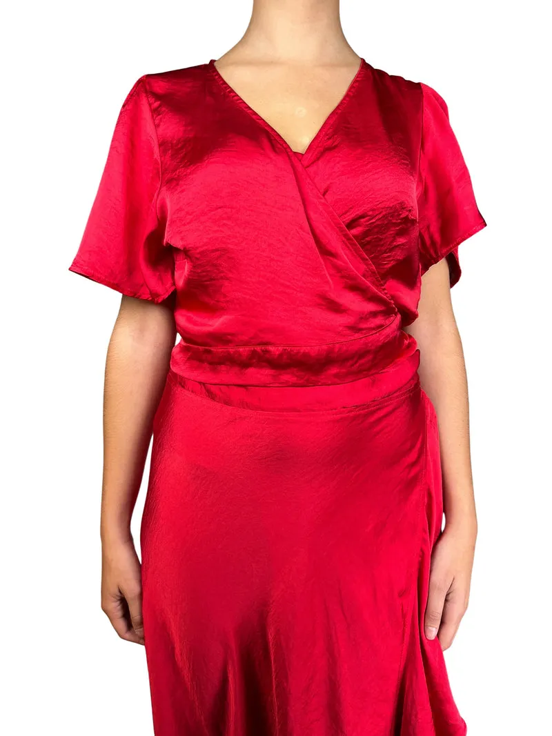 DEMARIAS Set Wrap Rojo