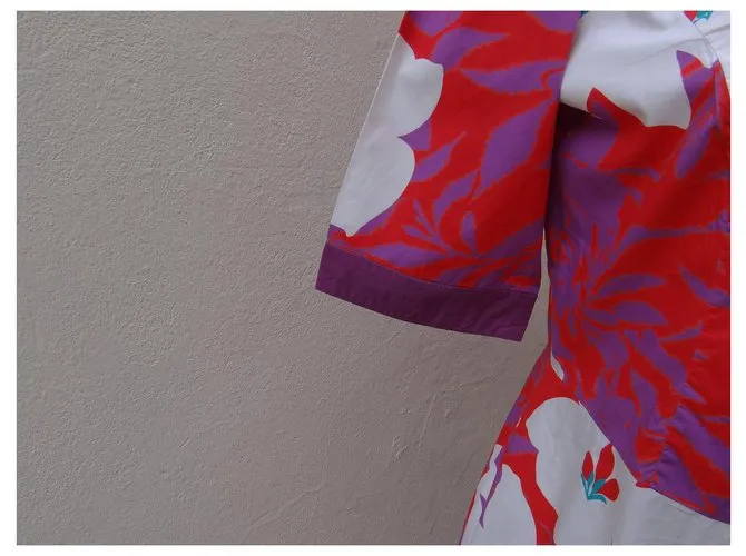Etro Vestidos Rosa Blanco Roja Multicolor 