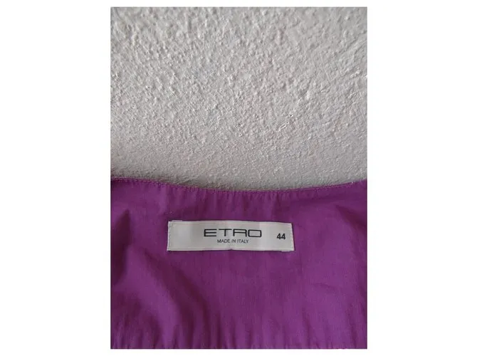 Etro Vestidos Rosa Blanco Roja Multicolor 