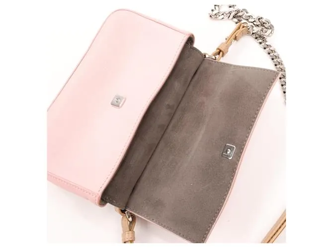 Fendi Vitello Dolce Hypnoteyes Micro Double Baguette Cuoio Bubblegum Multicolor 8M0371 Beige 