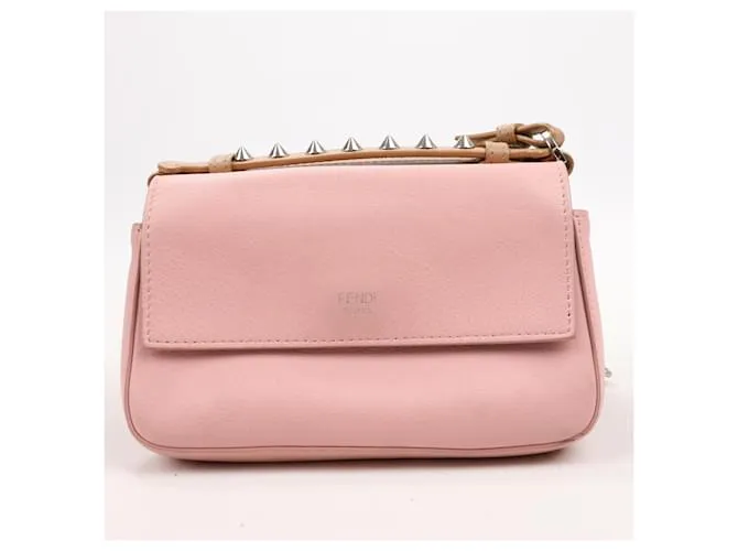 Fendi Vitello Dolce Hypnoteyes Micro Double Baguette Cuoio Bubblegum Multicolor 8M0371 Beige 