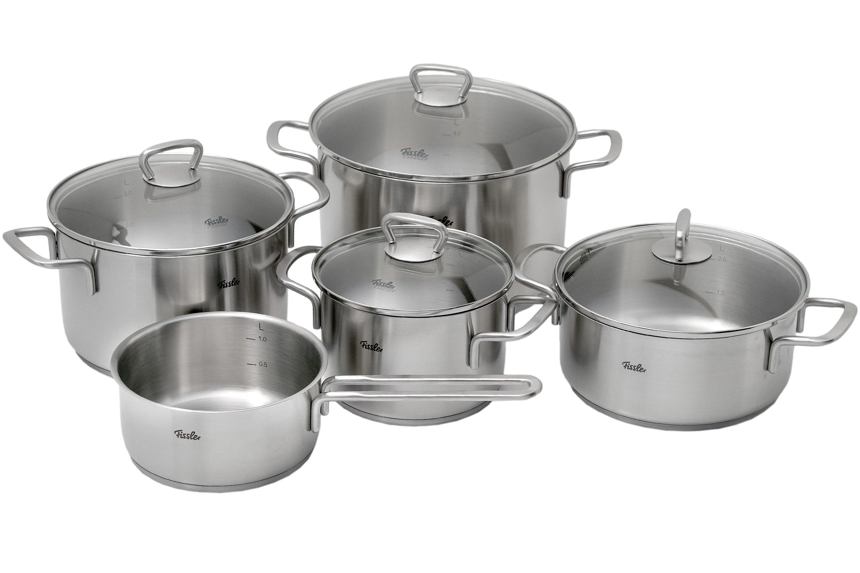 FISSLER LAS VEGAS 04011205000, JUEGO DE OLLAS DE 5 PIEZAS