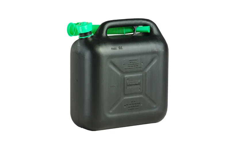 Garrafa de combustible CLASSIC, versión extrarresistente, 10 l, negro, homologación UN, pack 5 uds.