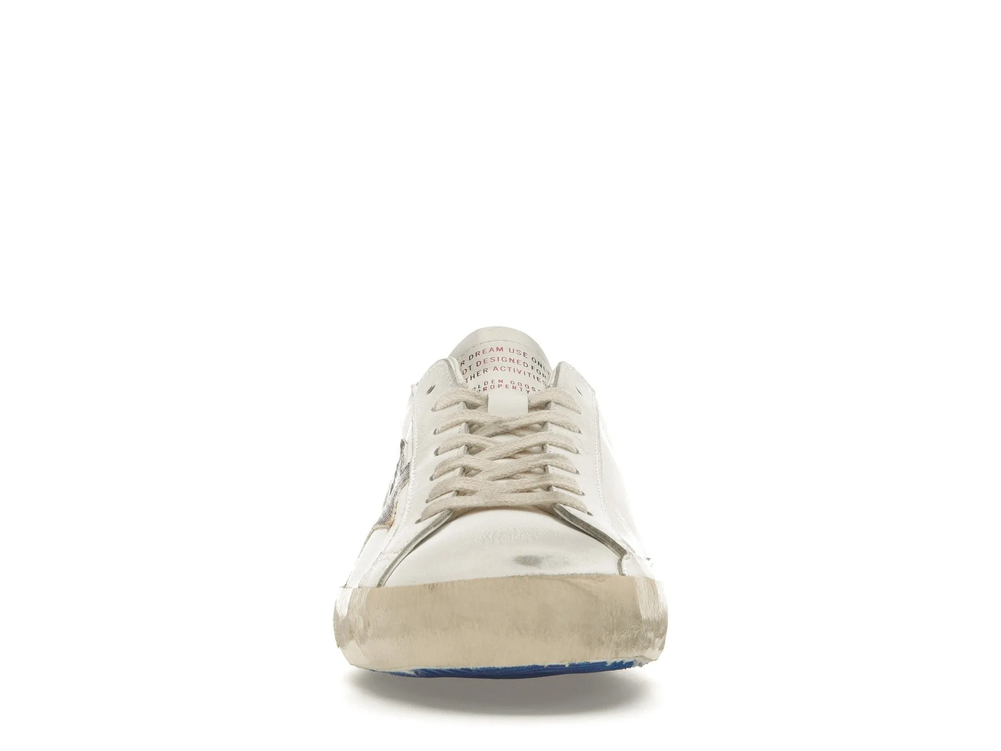 GOLDEN GOOSE SUPERSTAR WHITE SNAKE BLUE
