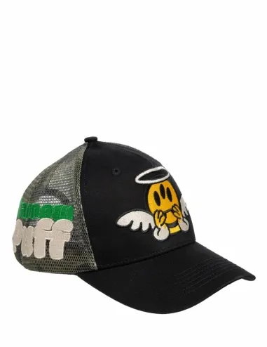 Gorra negra con logo bordado