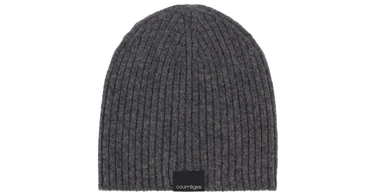 GORRO ACANALADO AC  COURREGES  LANA  GRIS 