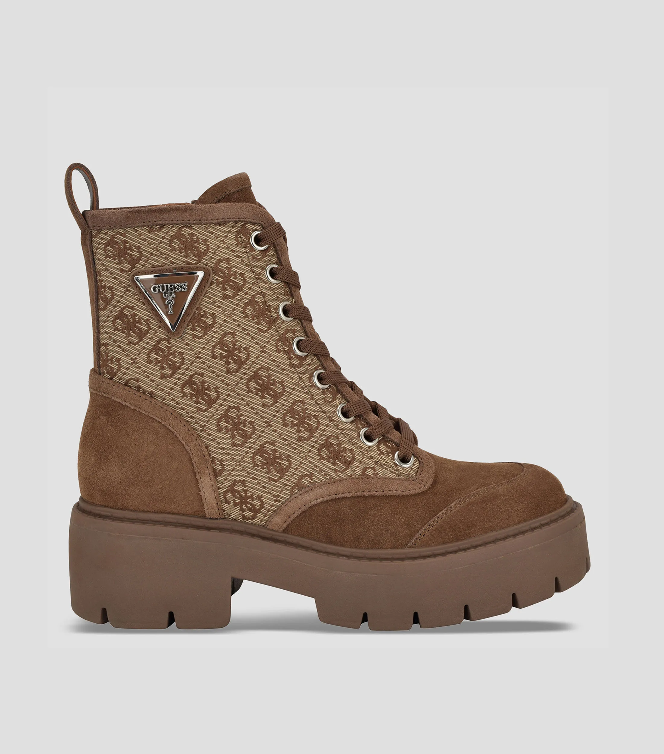 Guess Botines Casuales con tacón bajo y ancho Mujer