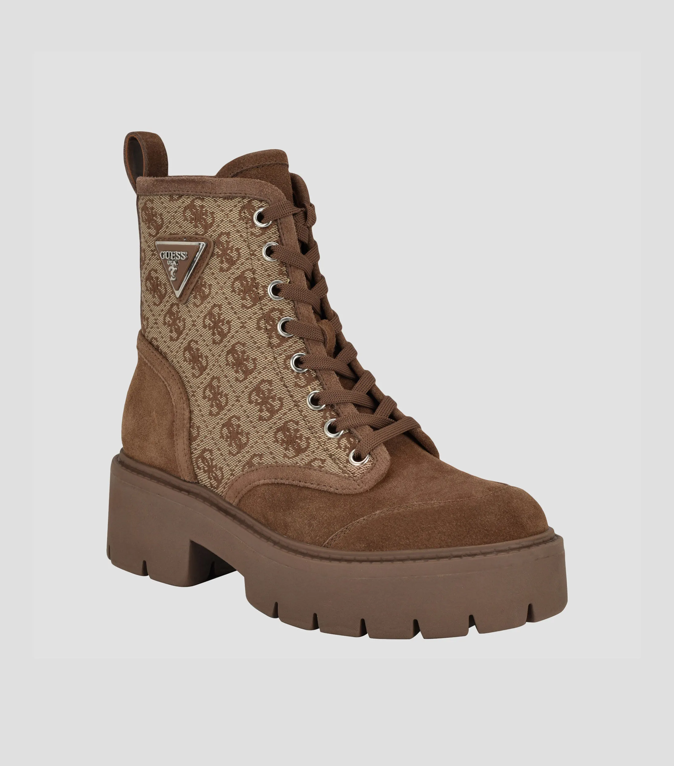 Guess Botines Casuales con tacón bajo y ancho Mujer
