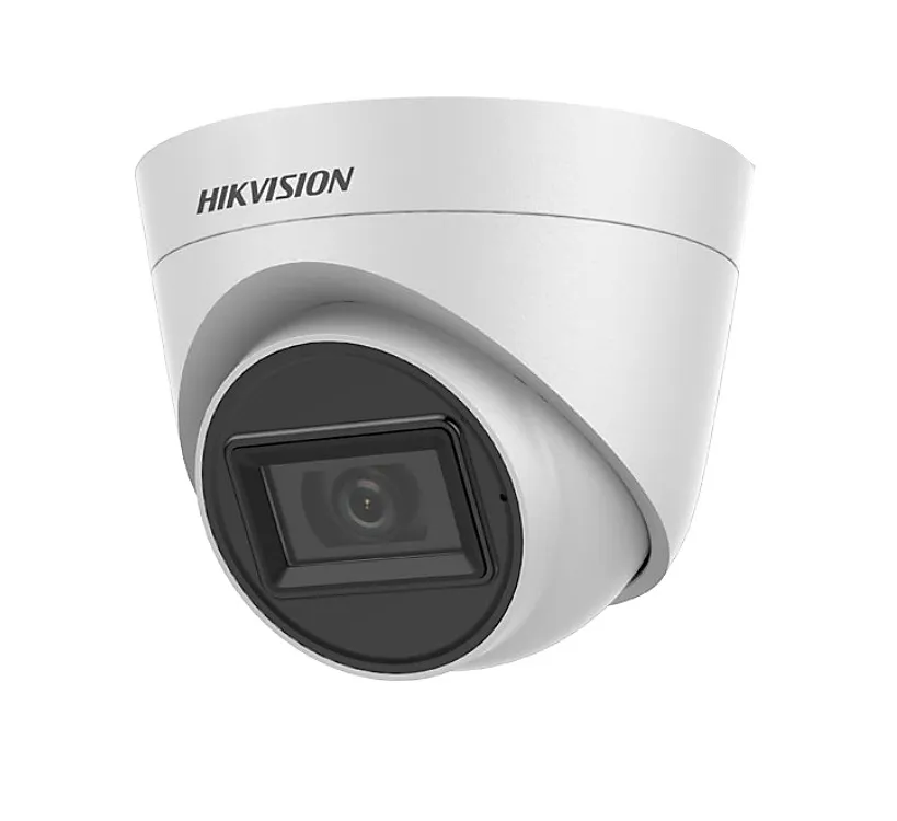 HIKVISION DS2CE78H0TIT3FS CáMARA HDTVI 5MP LINTERNA 2.8 MM, MICRóFONO  AUDIO SOBRE COAXIAL