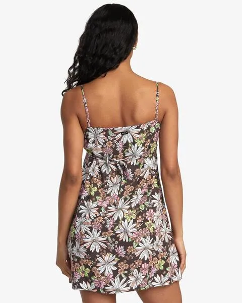 HILLSIDE  VESTIDO MINI PARA MUJER MARRON MULTICOL