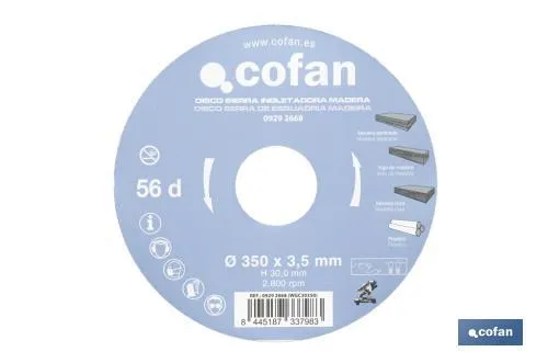 Hoja de sierra ingletadora | Disco de corte para madera | Variación de dientes | Diferentes medidas