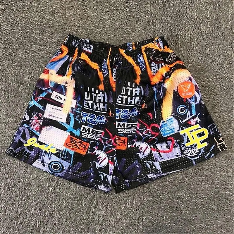 Inaka Power Shorts Hombres Mujeres Pantalones Cortos de Malla Transpirable de Verano Pantalones Cortos de Baloncesto de Entrenam