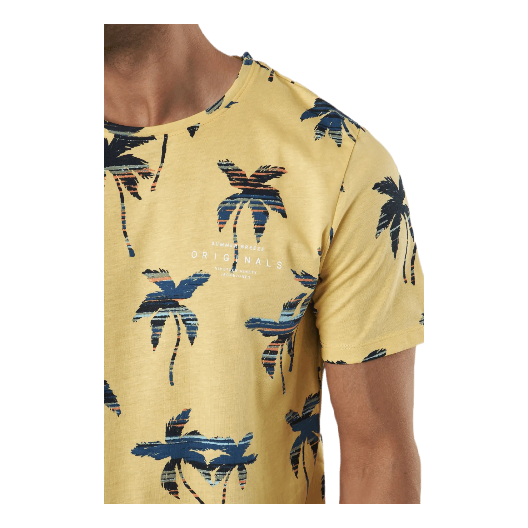 Jack & Jones Hazy Aop Tee Ss Crew Neck Sahara Sun