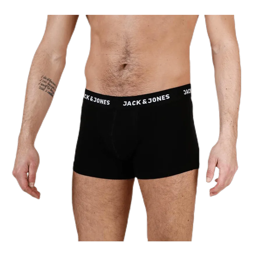 Jack & Jones Huey Trunks 5 Pack Black