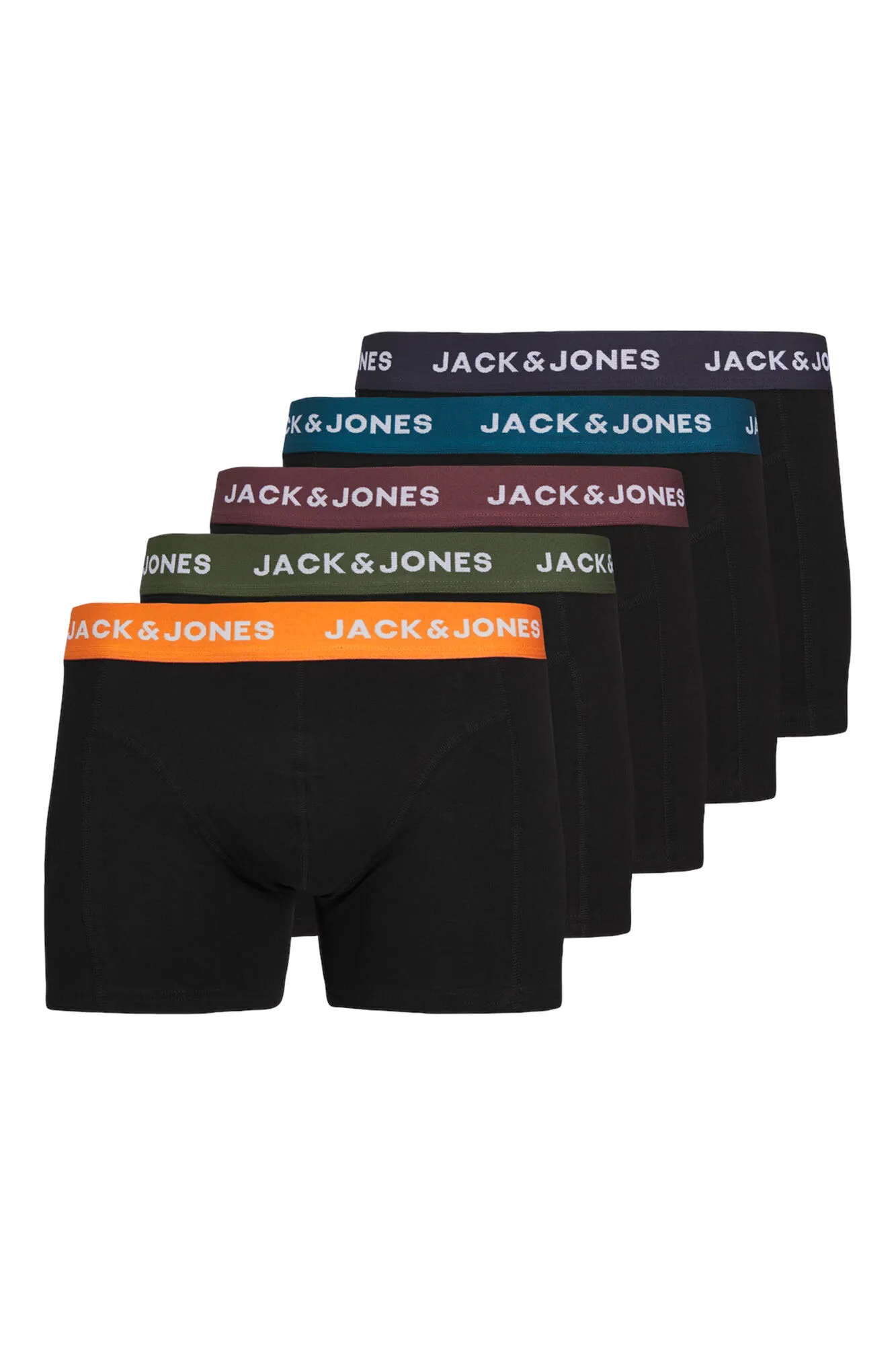 Jack & Jones Pack x5 bóxers lisos