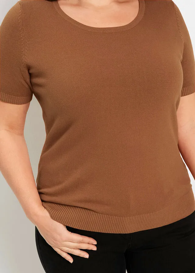 Jersey, manga corta Rojo granate