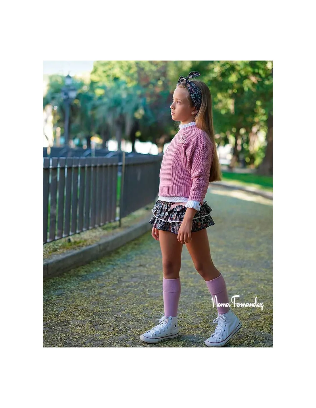 Jersey Niña Largo Colección Cate Noma Fernández Flores Rosas