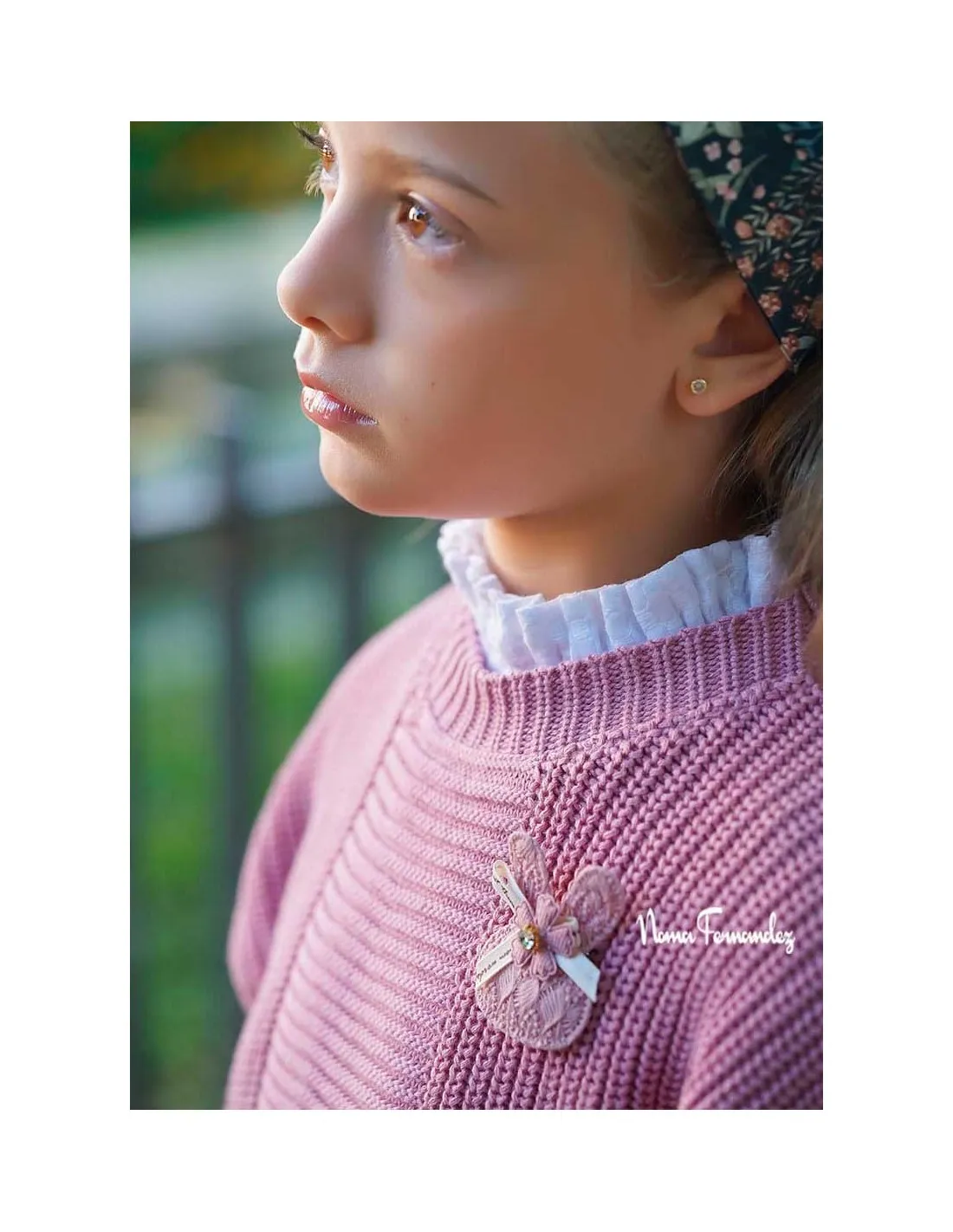 Jersey Niña Largo Colección Cate Noma Fernández Flores Rosas