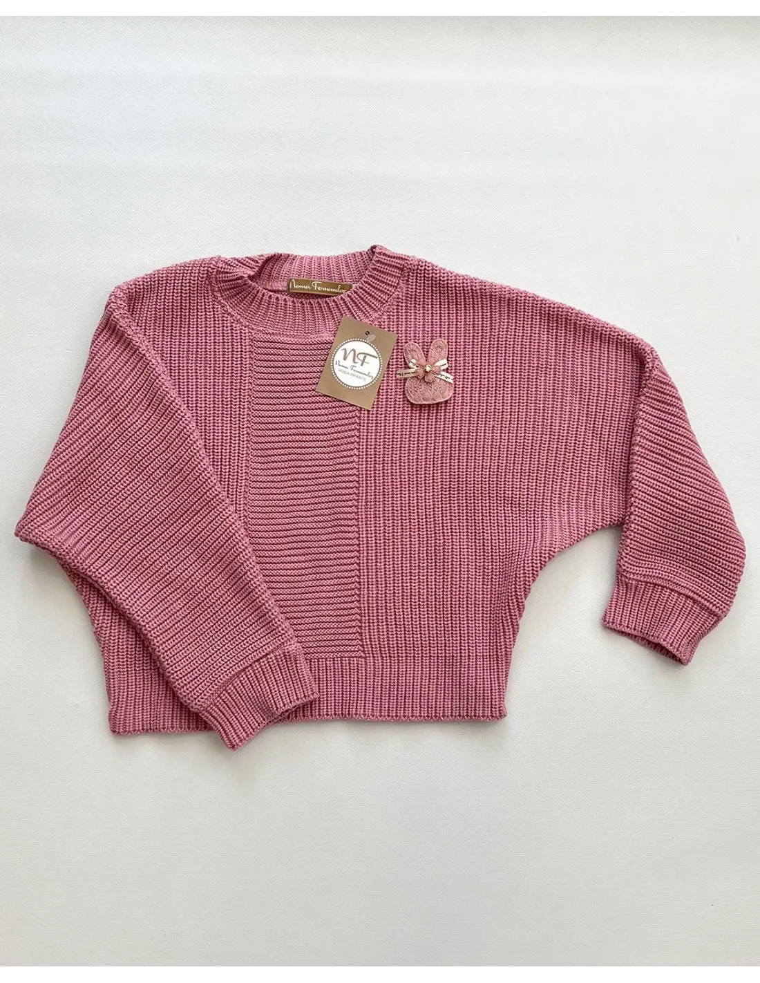 Jersey Niña Largo Colección Cate Noma Fernández Flores Rosas