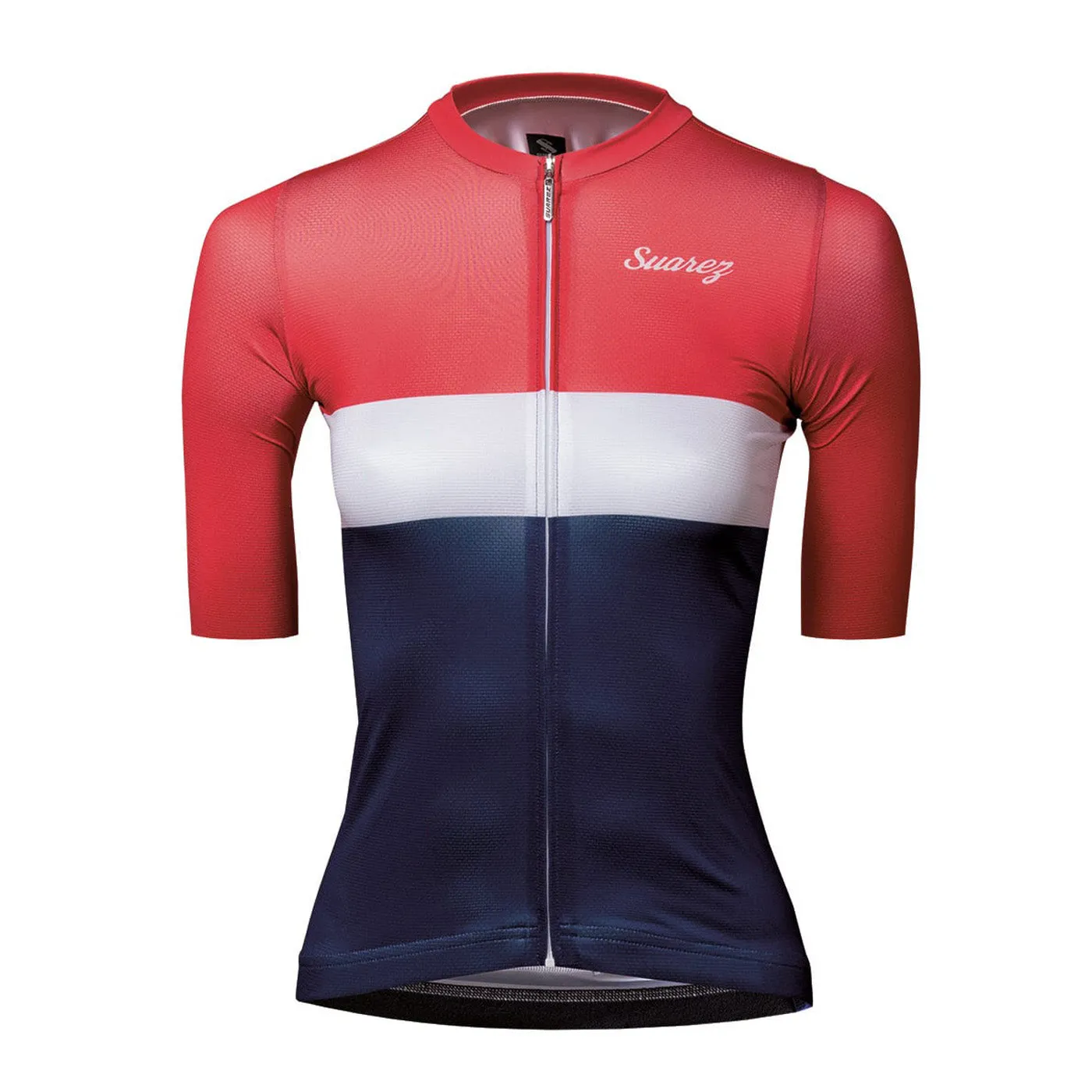 Jersey SUAREZ AVANT GARNET Manga Corta Mujer Rojo/Azul Talla:CH