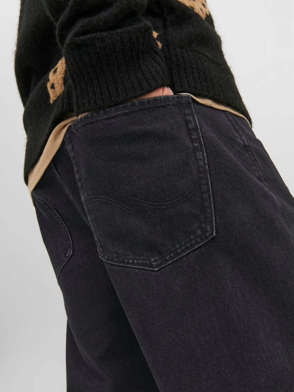 JJIALEX JJORIGINAL SBD 306 Vaqueros de corte baggy | Negro | Jack & Jones®