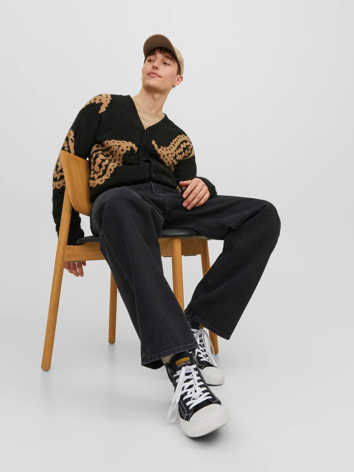 JJIALEX JJORIGINAL SBD 306 Vaqueros de corte baggy | Negro | Jack & Jones®
