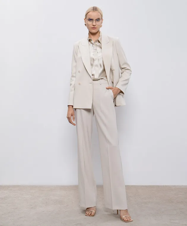 JOSEPH Beige silk blouse