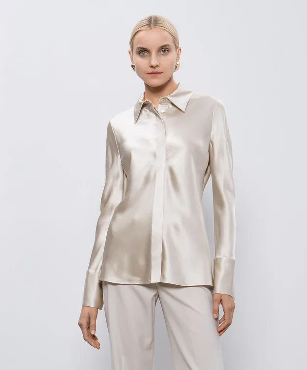 JOSEPH Beige silk blouse