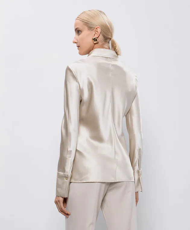 JOSEPH Beige silk blouse