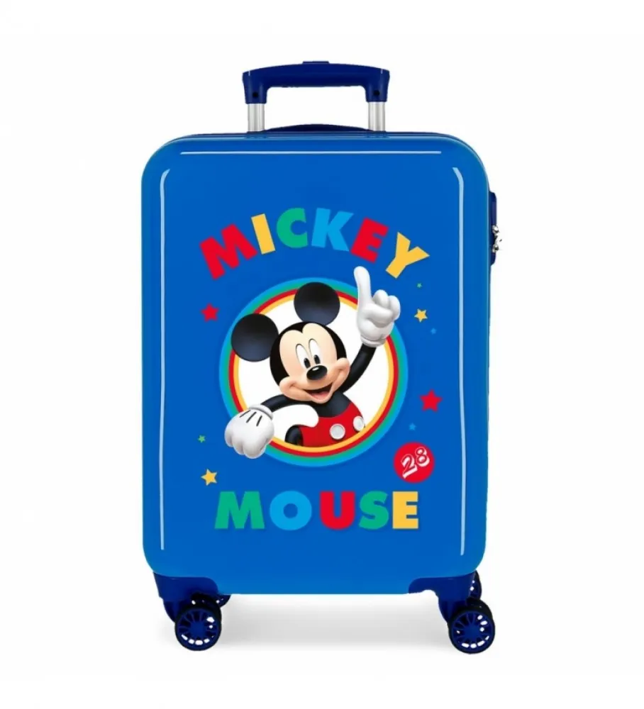 JOUMMA BAGS MALETA DE CABINA RÍGIDA CIRKLE MICKEY AZUL 38X55X20 CM