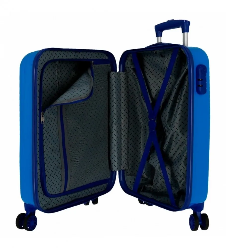 JOUMMA BAGS MALETA DE CABINA RÍGIDA CIRKLE MICKEY AZUL 38X55X20 CM