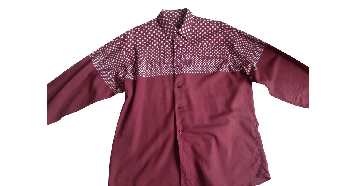 Kenzo Camisa Burdeos 