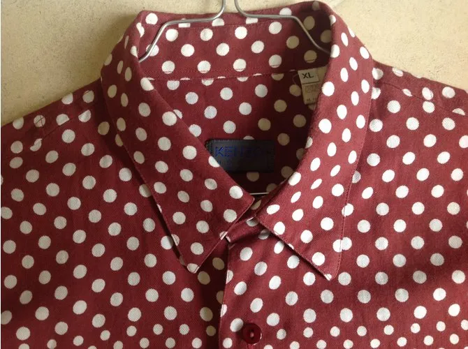 Kenzo Camisa Burdeos 