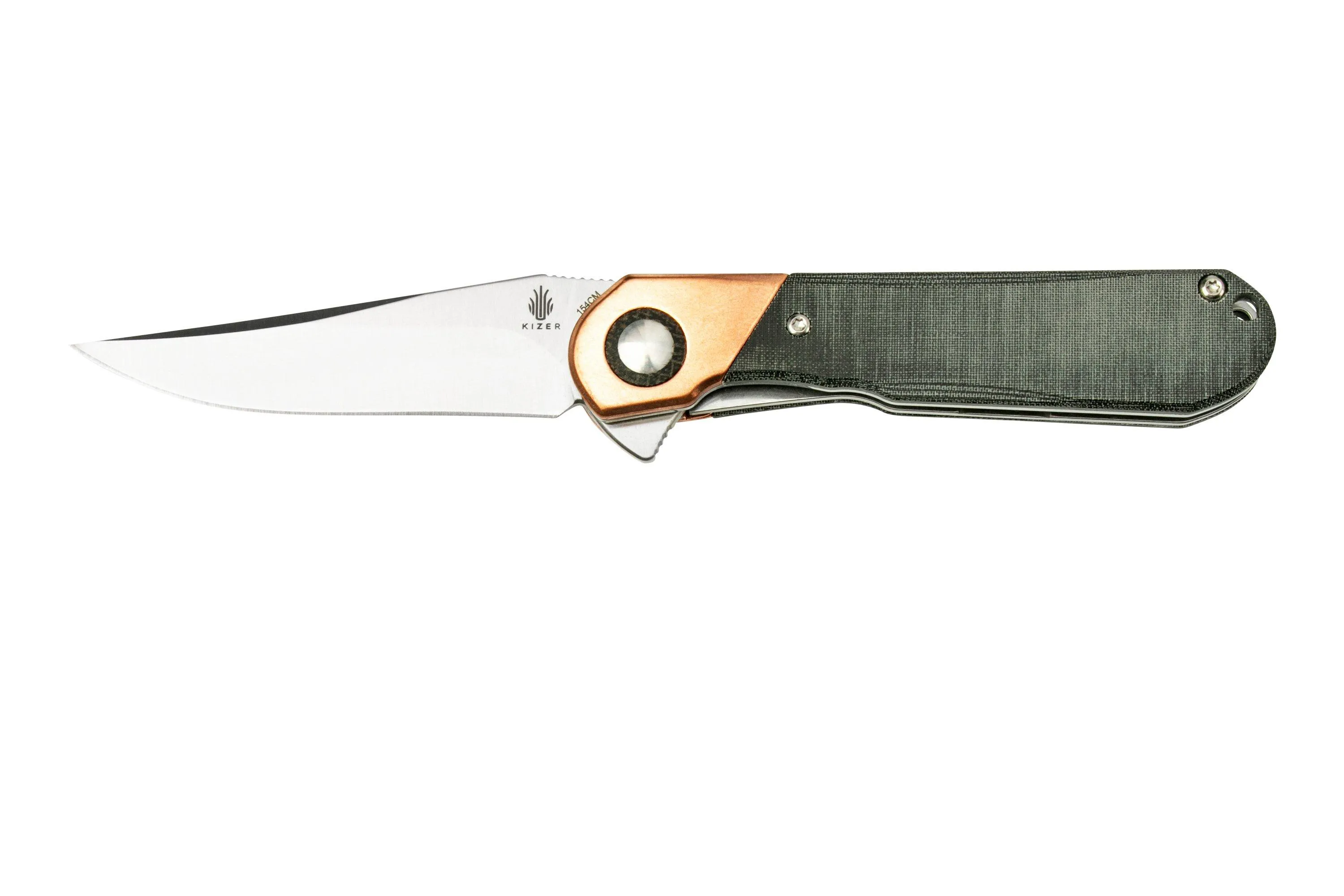 Kizer Comet V3614C3 Copper & Grey Micarta, navaja