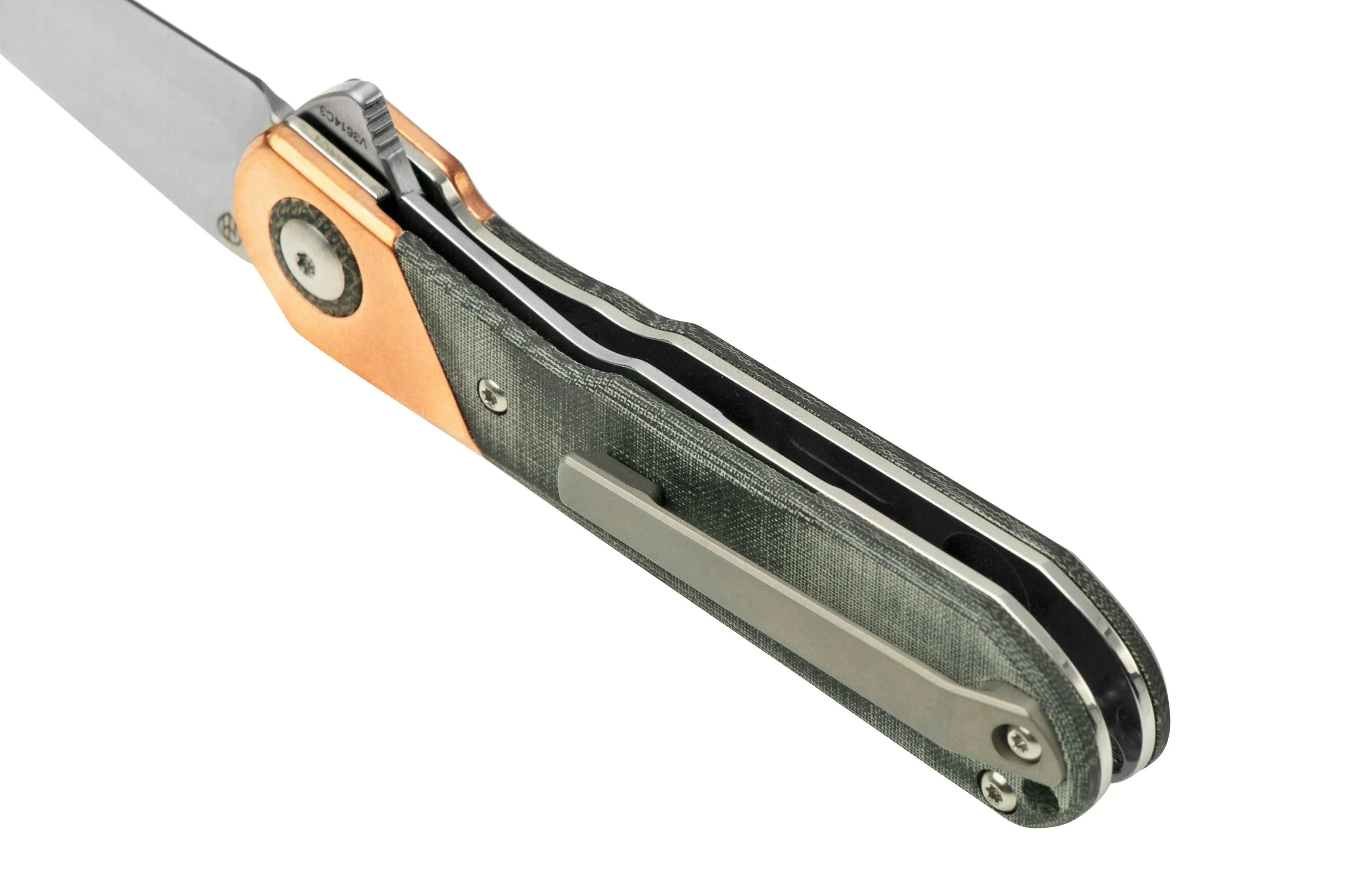 Kizer Comet V3614C3 Copper & Grey Micarta, navaja