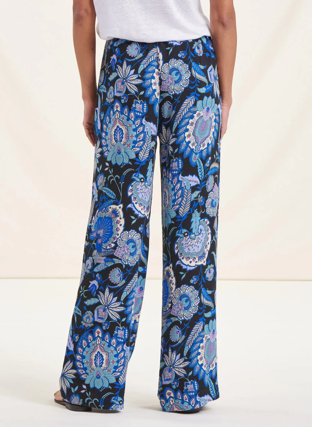 LA FEE MARABOUTEE Pantalón ancho estampado en multicolor